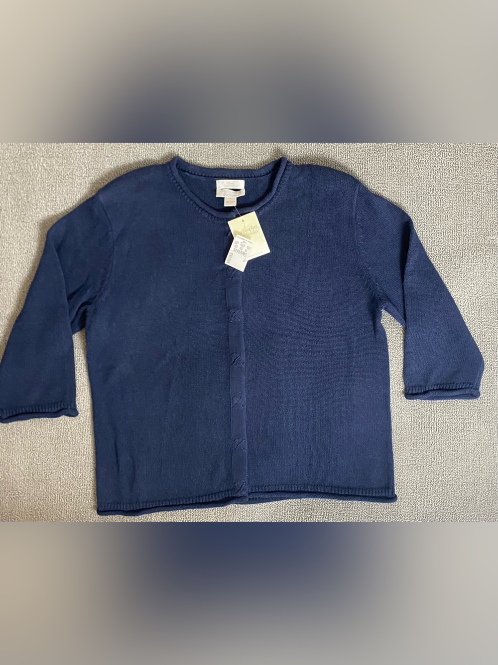 Christopher & Banks Vintage 90’s Navy Half Sleeve Crewneck Cardigan